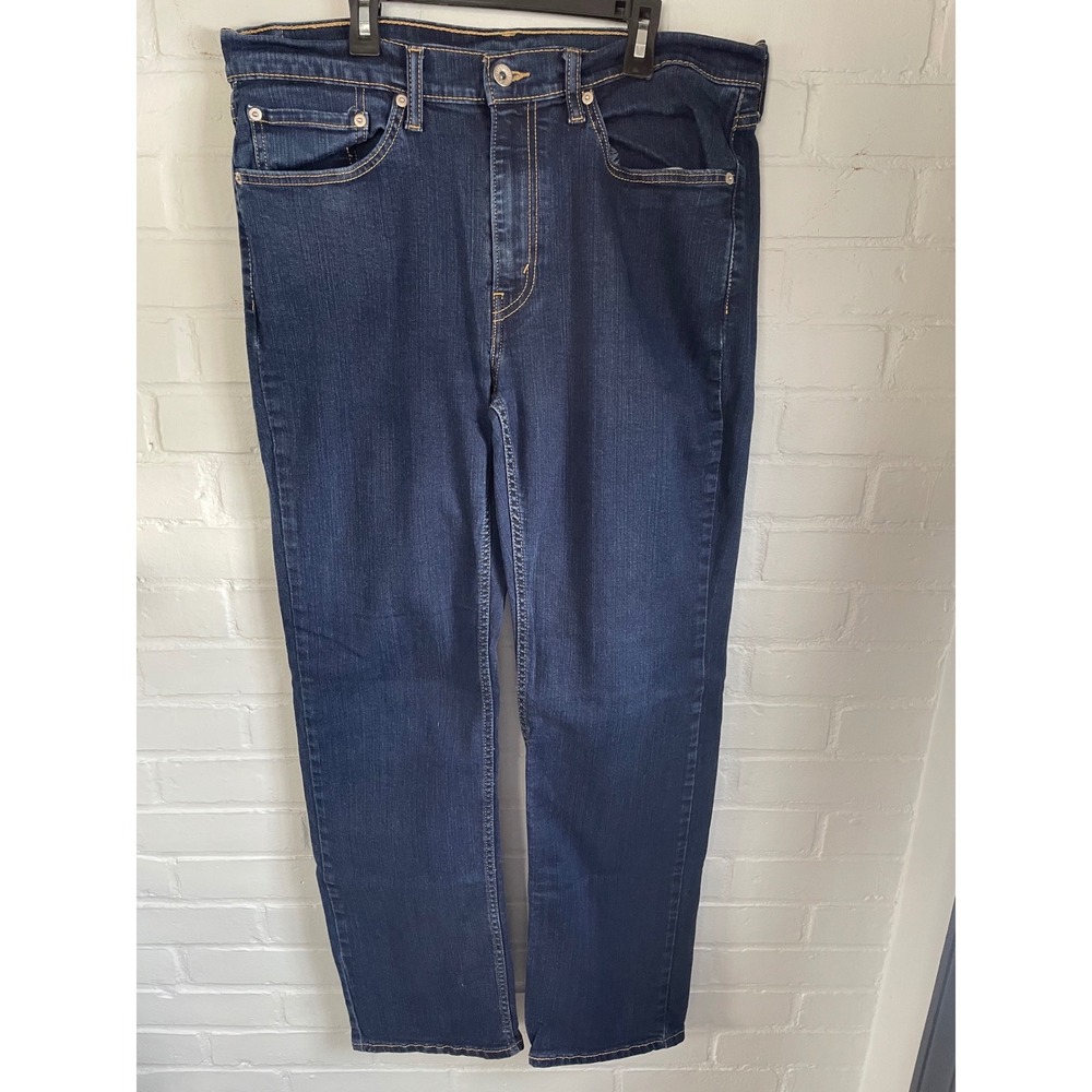 Levis 514 Straight Fit Mens‎ Jeans Dark Wash Indigo Blue W34 L32